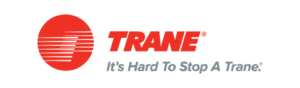 Trane HVAC logo – high-performance heating and cooling brand trusted by Shift Heating and Cooling Services Calgary