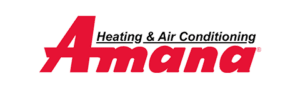 Amana Heating & Air Conditioning logo – premium, energy-efficient HVAC brand trusted by Shift Heating and Cooling Services Calgary