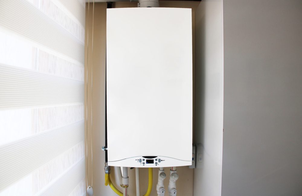 Modern tankless water heater installed in Calgary home – Shift Heating and Cooling Services HVAC specialists